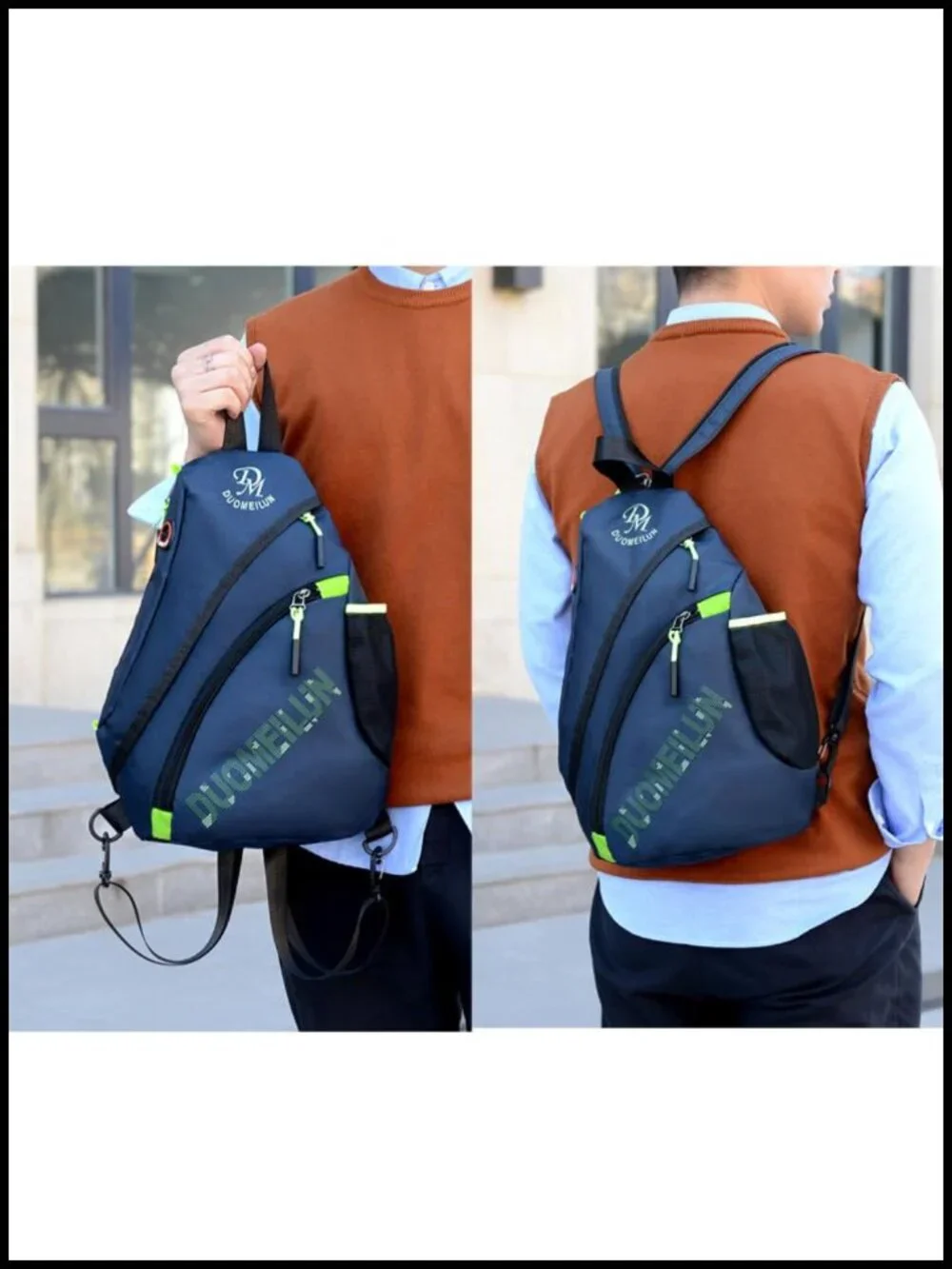 Waterproof Sling Backpack Crossbody Bag for Travel Hiking Men Women